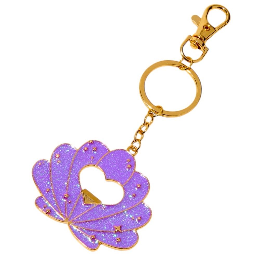 Purple Shell Bottle Opener Keychain - NWT